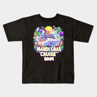 Mardi Gras Cruise 2024 Family Matching Trip New Orleans Men Kids T-Shirt